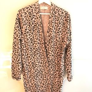 A&F Long cozy and soft cardigan - leopard print XL size.  Spring 2021 style.